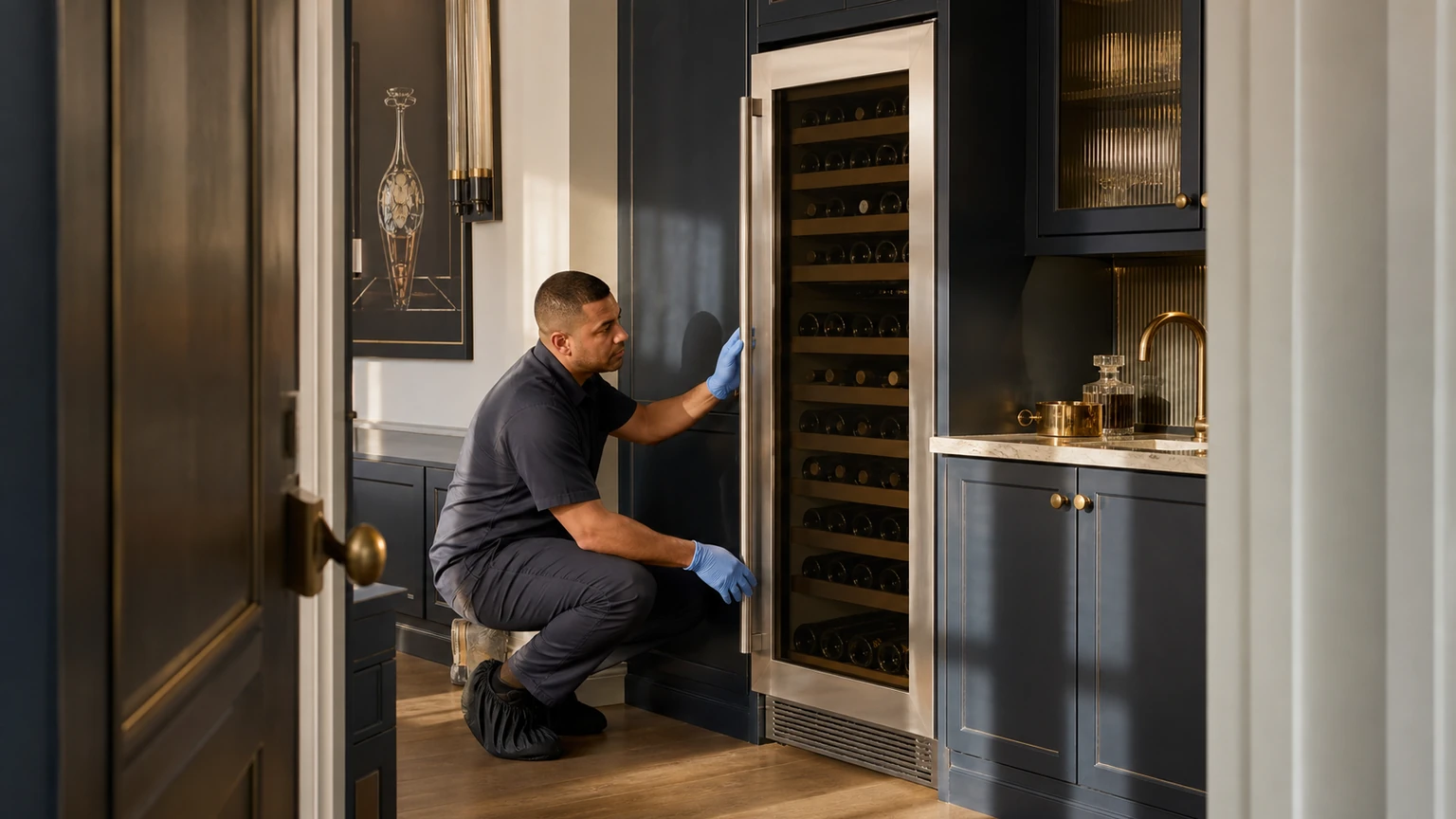 Wine cooler diagnostic visit in Westport